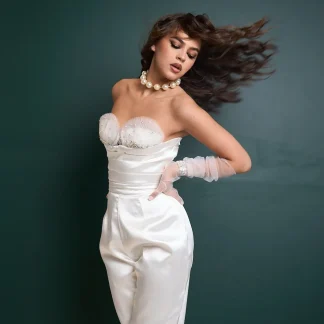 Emb cups jumpsuit